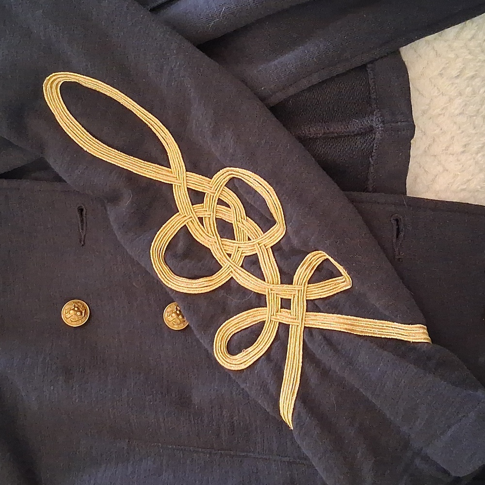Denim & Supply Ralph Lauren Dark Blue Utility Jacket with Gold Details - Picture 7 of 9